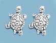 Sterling Silver Earrings - Turtles - 9 mm