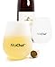MoiChef Silicone/Flexible Wine Glasses (2) with Premium Carrying Bag & Foldable Wine Bottle (750 ml)