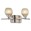 Minka Lavery Cimarron Brushed Nickel 2Lt Bath 6242-84