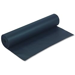 Pacon 63300 Rainbow Lightweight Duo-Finish Kraft Paper, 36" x 1000-ft. roll, Black
