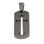 Titanium Pendants - Dog Tag (Cross)