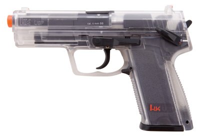 H&K USP CO2 Airsoft Pistol, Clear airsoft gun