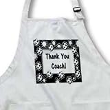 Thank you Coach Black and Gray - Full Length Apron With Pockets 22w X 30l