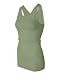 Ladies' Sheer Rib Longer Length Racerback Tank Top