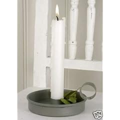 HOME&COUNTRY Vintage Kerzenhalter f. Stumpenkerzen zinc