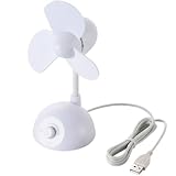 ELECOM USB扇風機/台座型/無段階風量調整機能付き FAN-U17WH