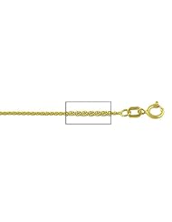 14 kt Yellow Gold Wheat Chain Necklace 0.8mm 20 inches