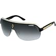 Carrera Topcar 1/S Men's Navigator Plastic Sports Sunglasses - Black Crystal Yellow/Gray Gradient