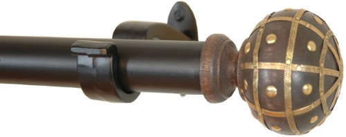 Drapery Window Curtain Rod / Drapery Rod 52 Inch-144 Inch Maurya
