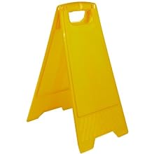 Brady 104808 24-1/2" Height, Yellow Color Polypropylene Heavy Duty Floor Stand, Legend "Blank Yellow"