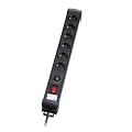 Vivanco EP 6S Professional Line 6fach �berspannungsschutz-Steckdosenleiste schwarz