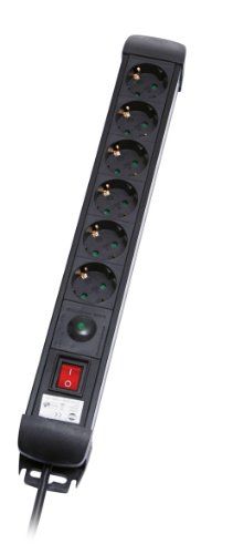 Vivanco EP 6S Professional Line 6fach &Uuml;berspannungsschutz-Steckdosenleiste schwarz Preisvergleich