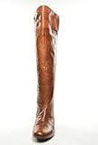Nine West Women's Pattycake Knee-High Boot,Dark Natural Leather,6.5 M US