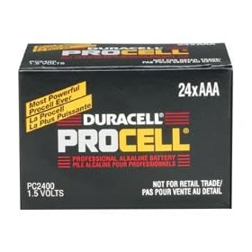 DURACELL AAA24 PROCELL Professional Alkaline Battery (DURACELL AAA24PROCELL) by