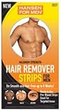 Hair Remover Strips for Men, Maximum Strength by Hansen, 30 ea