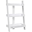 Leaning 3 Shelf Bookcase - White
