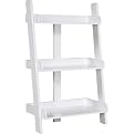 Leaning 3 Shelf Bookcase - White