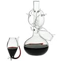 Porto Decanter Set with Four Sippers | Port Glasses, Port Sipper Set, Port Sippers, Port Decanter, Liqueur Decanter | Handmade Glass Port Decanter