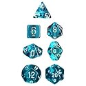 Polyhedral 7-Die Translucent Dice Set - Teal
