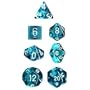 Chessex Dice: Polyhedral 7-Die Translucent Dice Set - Teal