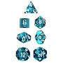 Polyhedral 7-Die Translucent Dice Set - Teal