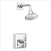 Kohler K-T13134-4A-CP Pinstripe Pure shower faucet trim with lever handle, valve not included, Polis