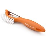 Rachael Ray Tools 3-in-1 Vegetable Peeler/Brush "Veg-A-Peel", Orange