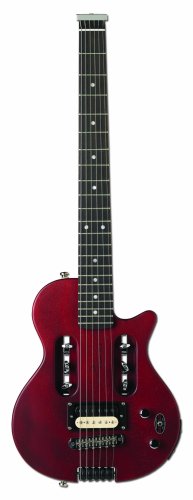 Traveler EG-1 Mahogany Satin Red Electric Travel Guitar with Deluxe Gig Bag