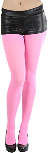 ToBeInStyle Women's Opaque Tights - NEON PINK