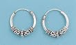 Bali Hoop Earrings - 13 mm x 2 mm
