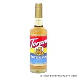 750 Milliliter Torani® Butter Rum Syrup (03-0068) Category: Drink Syrups