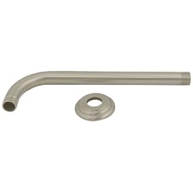 Buy 1 2 X 10 Brushed Nickel 90 Degree Shower Arm for Rain Shower Head by Opella now!