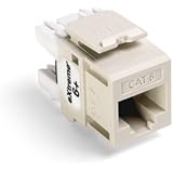 Leviton CAT 61110-RT6 eXtreme 6+ QuickPort Connector - Modular insert - RJ-45 - light almond