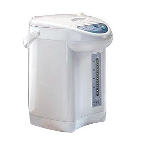 Aroma 3-lit. Electric Air-Pump Pot/ Water Heater - White/ Floral... by Aroma