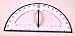 DRY ERASE MAGNETIC PROTRACTOR