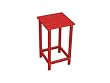 26" Recycled Earth-Friendly Sea Breeze Outdoor Side Table - Candy Apple Red