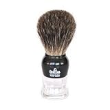 Omega 63167 Stripey 100% Pure Badger Shaving Brush with Stand