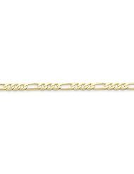 10k Light Figaro Chain, Size 8