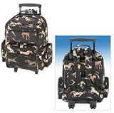 Horse Nylon Rolling Back Pack