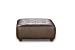 Zen Mocha Leather Tufted Ottoman By Diamond Sofa