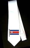 Party Decoration Necktie with Korean, Korea, flag, North