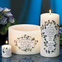 Personalized If Tears Could Build a Stairway Memorial Candles