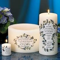 Personalized If Tears Could Build a Stairway Memorial Candles