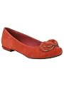 Clarks Womens Shoes-Clarks Suede Flat Bow Shoes