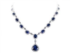 Sapphire Diamond Necklace