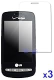 LG Vortex Crystal Clear Screen Protector ( 3 Pack )