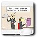 Londons Times Funny Dogs Cartoons - Dog Restaurant - Mouse Pads
