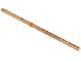 Windsong Bamboo Flute, Smooth-cut Finish with Rosewood & Ivory Ends, Key of C