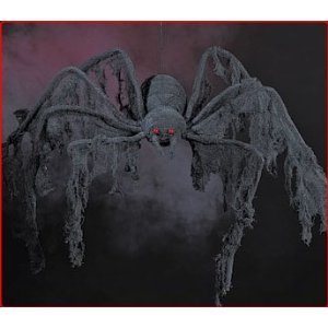 giant creepy spider halloween decor