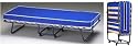 Folding Bed with Foam Mattress Made in ITALY